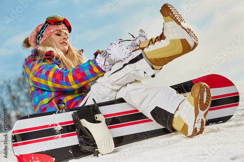 Blonde Snowboarder 43