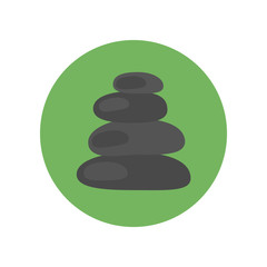 Spa stones icon vector