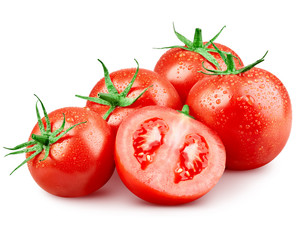 Tomato isolated on white