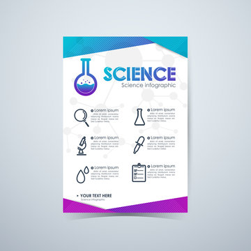 Science infographic. vector illustration