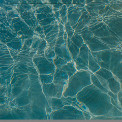 Shining blue water ripple