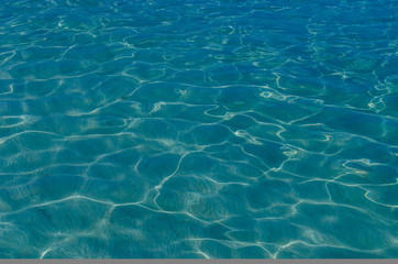 Shining blue water ripple