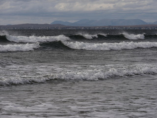 Waves in an ocean.