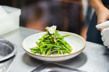 vegetables on the desk at kitchen
