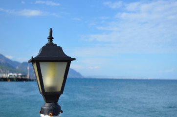 Lantern near the sea