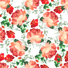 Seamless pattern in russian traditional style.