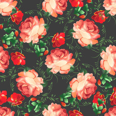 Seamless pattern in russian traditional style.