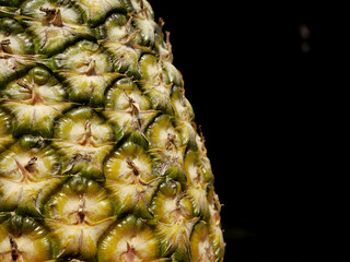 Pineapple skin close up
