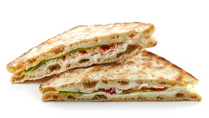 Sandwich with chicken and cream cheese