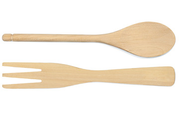 wooden kitchen utensil isolated
