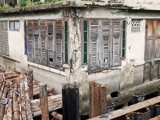 Old house with windows