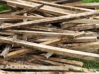 Old wood pile