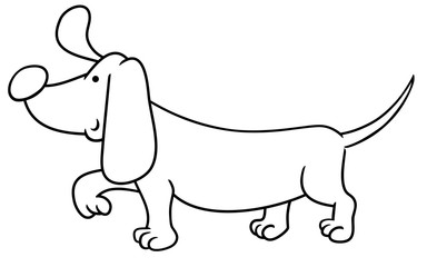 dachshund coloring page