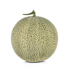 melon fruit on white background