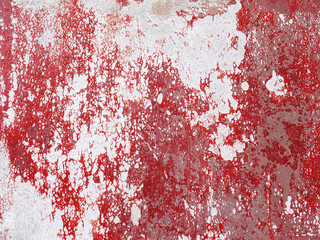 grunge red paint wall