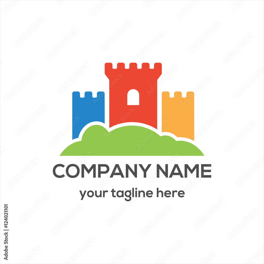 Canvas Prints castle logo icon