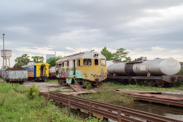 Fototapeta na wymiar Llocomotive / View of locomotive abandoned.