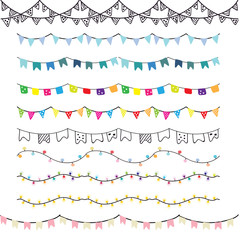 bunting and light elements