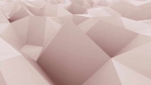 Pink abstract triangular modern motion background for presentations and reports. 4K seamless loop animation, ProRes