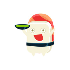 Serving Soup Funny Maki Sushi Character
