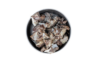 Bones for dogs and cats ,animal bones isolated on white background,food for dogs and cats