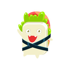Obraz premium Baby Funny Maki Sushi Character