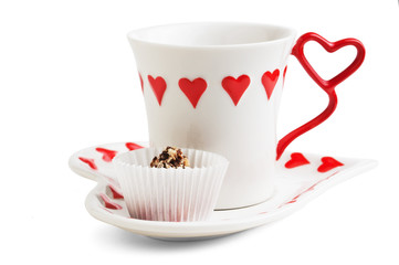 cup of tea and sweets