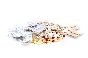 medical pills isolated