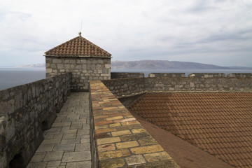 Rooftop of Nehaj fortress in Senj,Croatia