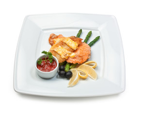 dish of fried meat baked in pastry