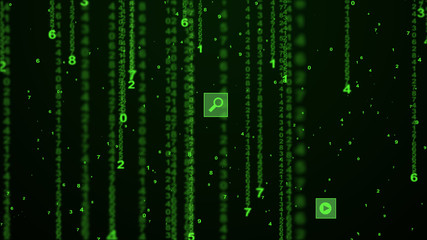 digital numbers background