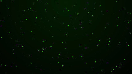 digital numbers background