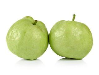 Guavas isolated on white background