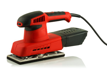 electric orbital sander isolated