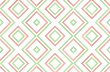 Watercolor geometrical pattern.