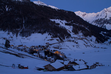 Winter Evening In Riva di Tures