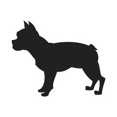 bulldog black silhouette