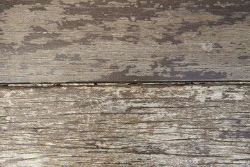A whole page of old wood with peeling paint background texture 