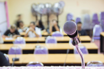 Microphone in hall or conference room 