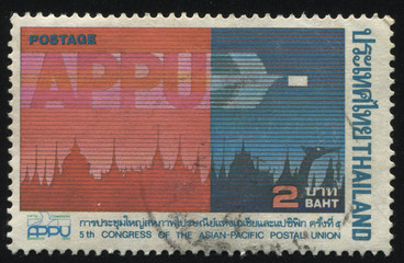 line art of asian city