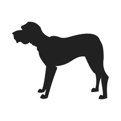 Mastiff Vector Black Silhouette