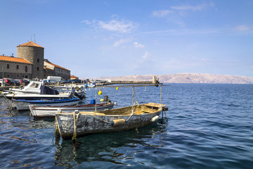 Fototapeta premium Marina in Senj town in Croatia