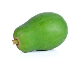 ripe papaya isolated on a white background