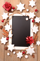 christmas cookie and gift