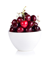  cherry berry isolated on white background cutout