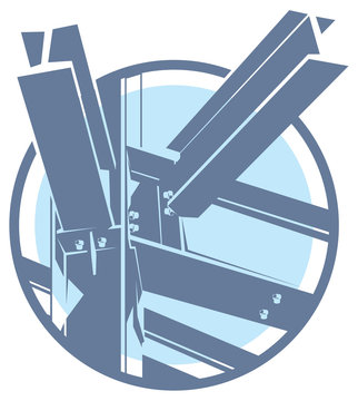  construction metal frame icon