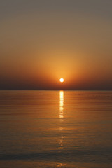 Beautiful sunrise at sea