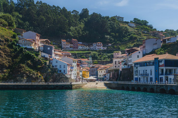 Fototapeta na wymiar Town of Cudillero in Asturias