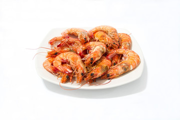 Baked Shrimp on a plate