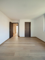 Fototapeta premium Interior, wide room with wooden floor